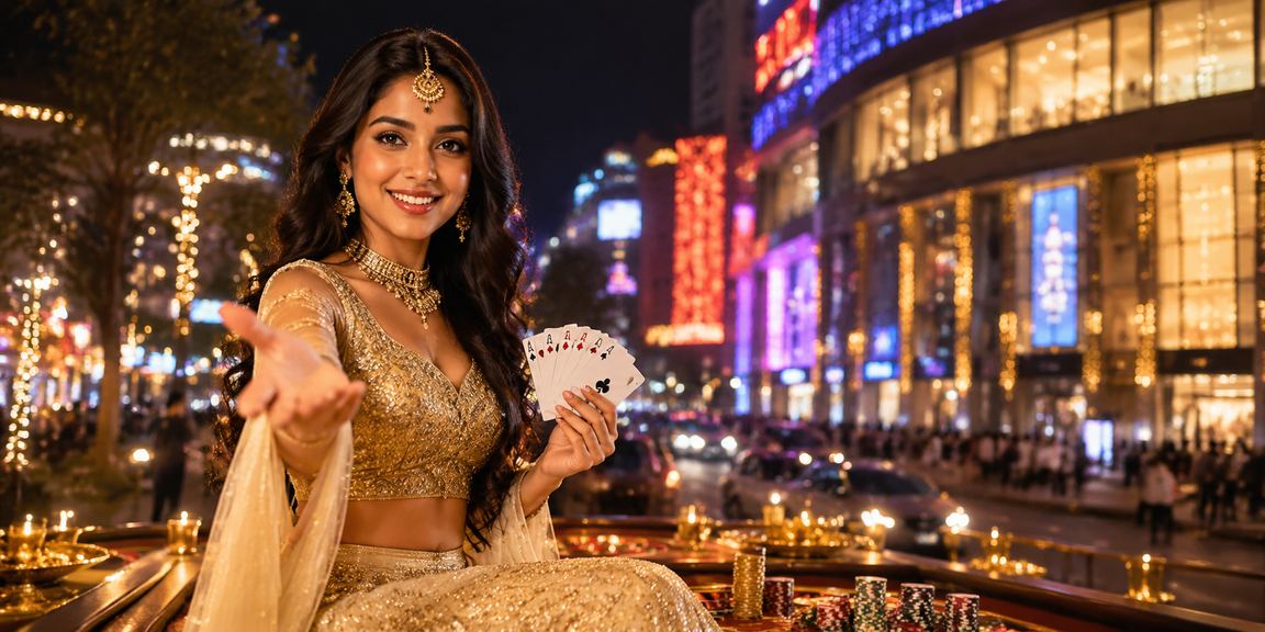 Bangalore MG Road with lively rummy card playing